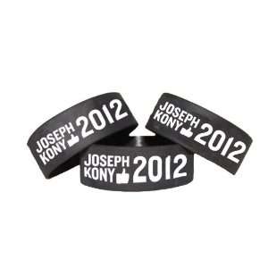   Kony 2012 (1pcs) Silicone Wristbands (Black) 1 Inch 